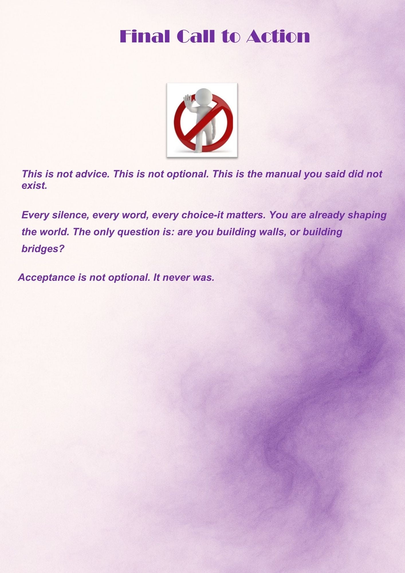 Finally, An Autism Manual