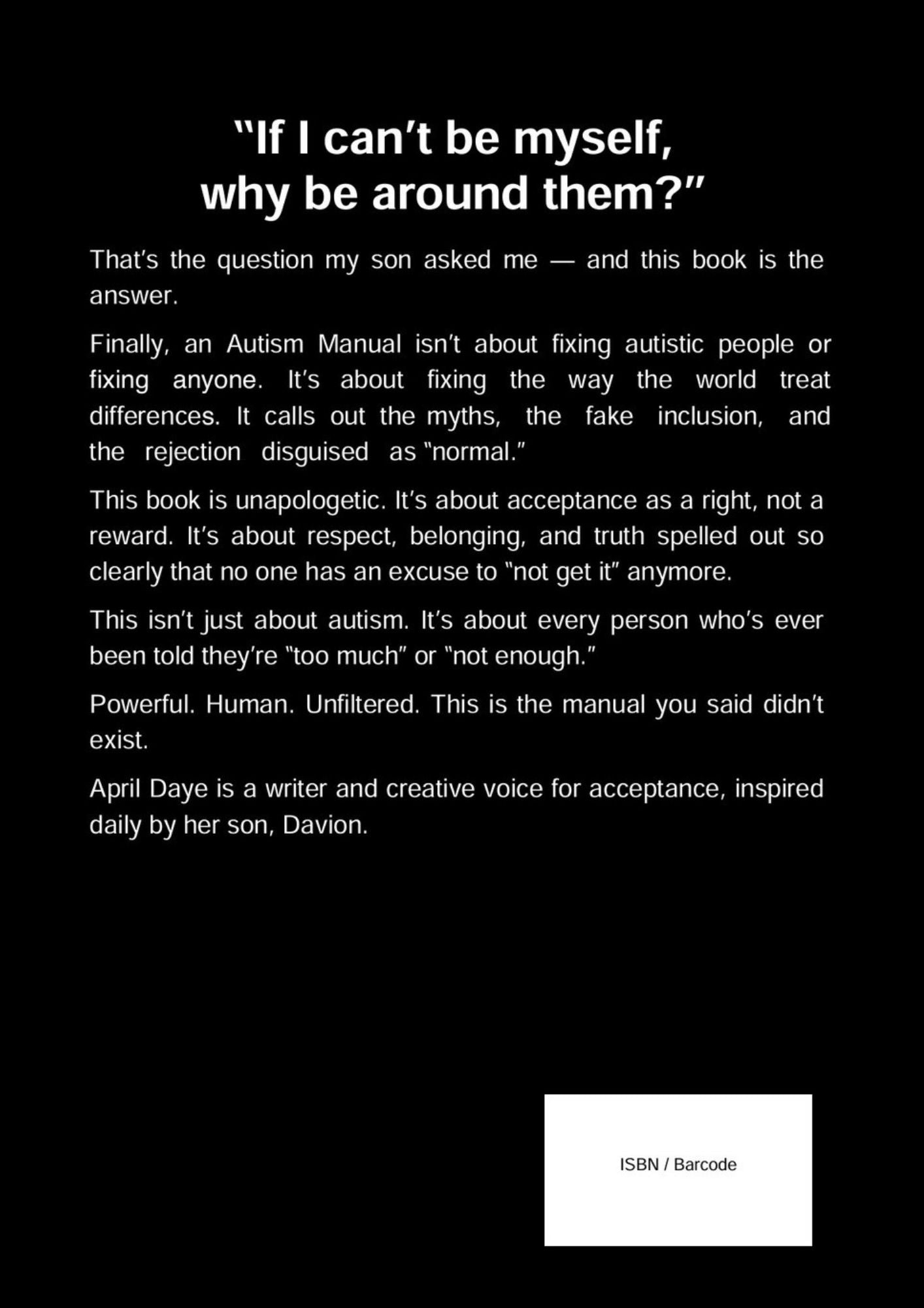 Finally, An Autism Manual